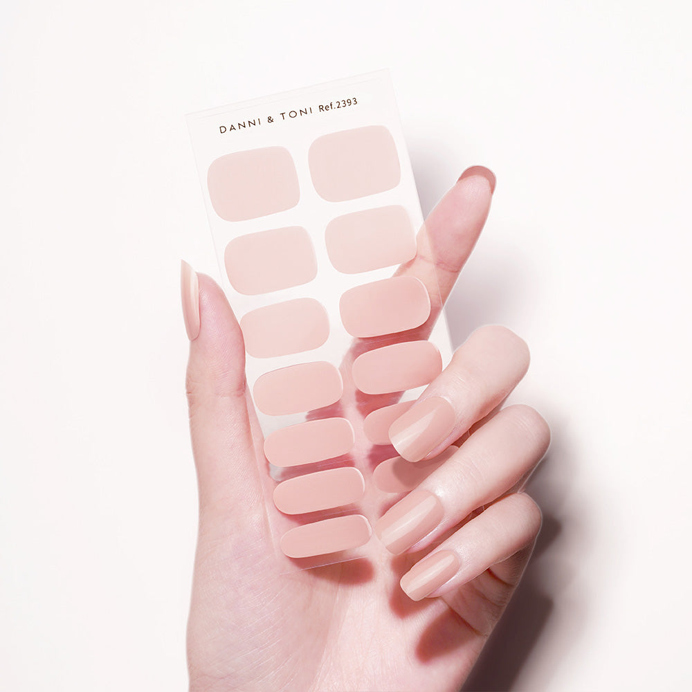 Minimalist Nude Matte Semi Cured Gel Nail Strips | Danni & Toni