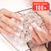Elegant Ombre French Manicure Semi Cured gel nail strips | Aria - 2380