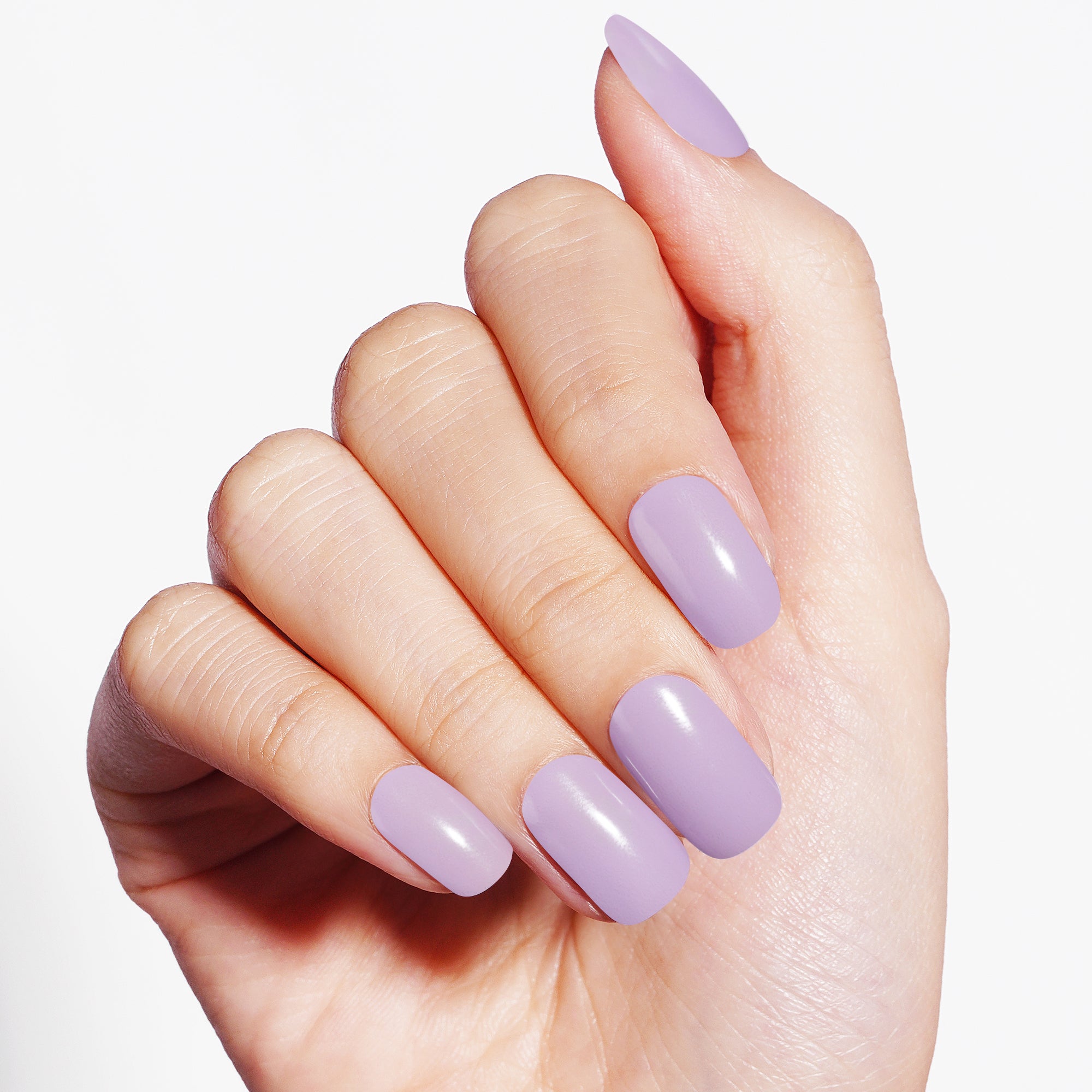 Lavender Dream Matte Semi Cured Gel Nail Strips | Lavender Veil - 2388