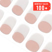 Modern Elegance Dual-Tone French Tip Semi Cured gel nail strips | Happy-Go-Lucky - 3531