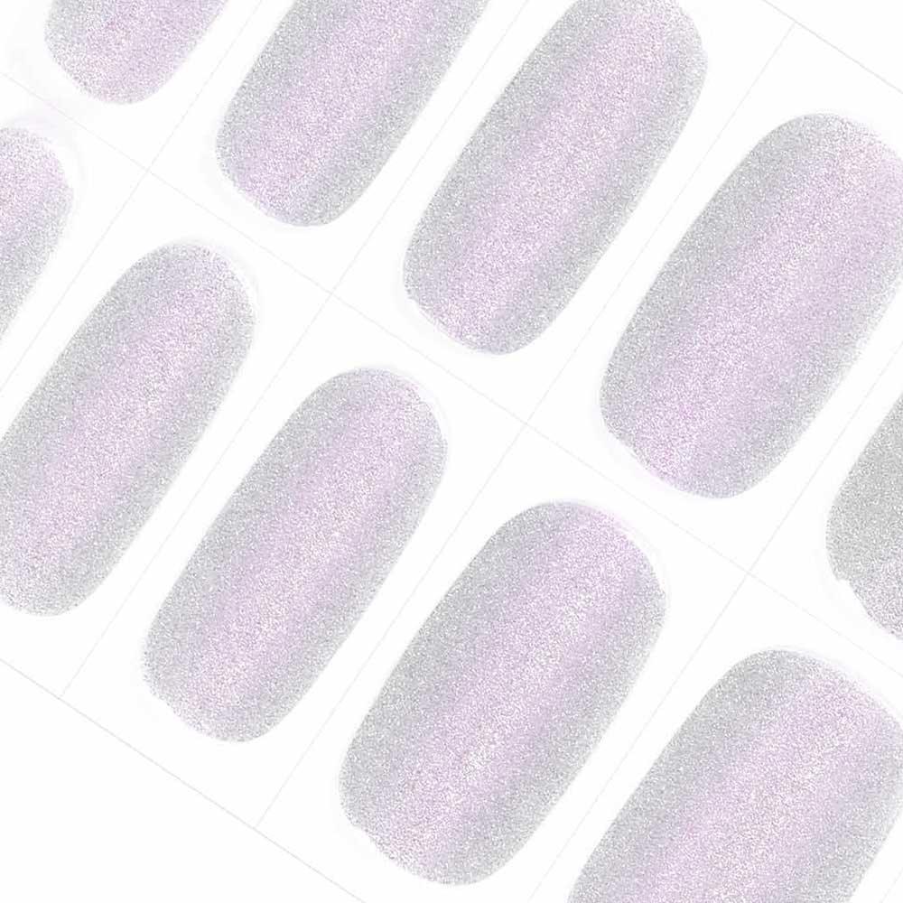 Lavender Twilight Holographic Semi Cured gel nail strips | Flickering - 3553