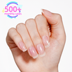 Transparent, Clear Semi Cured Gel Nail Strips | Crystal Clear - 9329