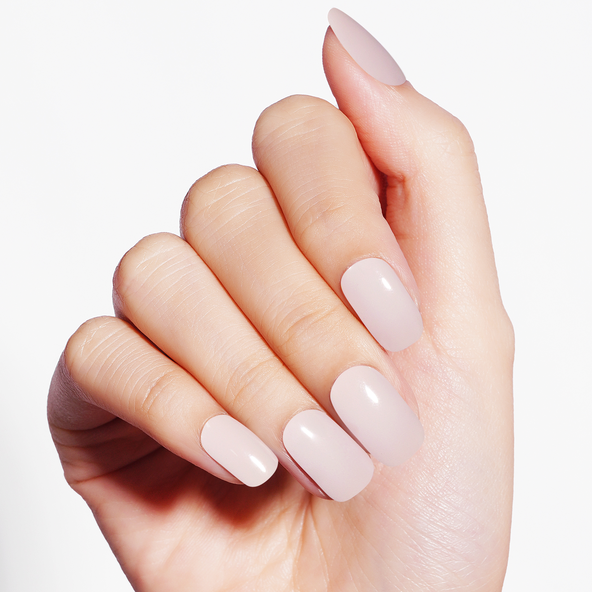 Sleek Pearl Pink Semi-Cured Gel Nail Strips | Pink Mist - 2580